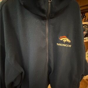 NFL Game Day Denver Broncos Reversible Navy/Orange, Fleece/Nylon Jacket